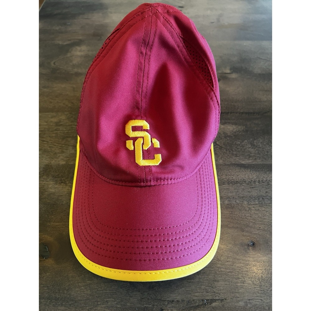 USC Trojans Adjustable Baseball Cap Hat Cardinal Gold NCAA Brand New